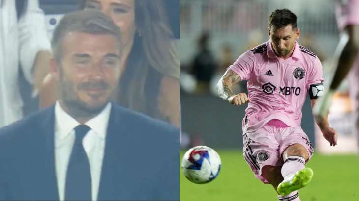 Watch: David Beckham gets teary-eyed after Lionel Messi scores winner on Inter Miami debut